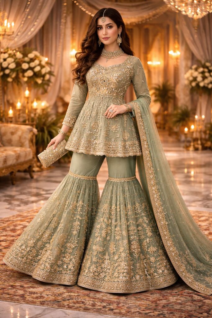 regal elegance in sage green